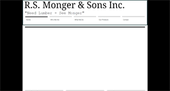 Desktop Screenshot of mongerlumber.com